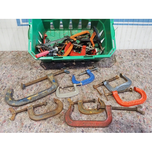 1175 - Large quantity of G clamps inc Record and Marples