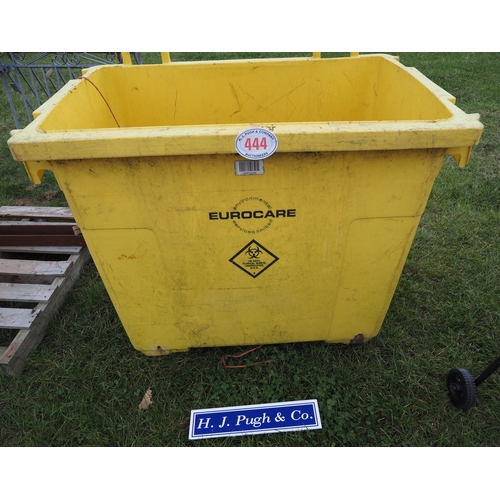 444 - Plastic bin on castors