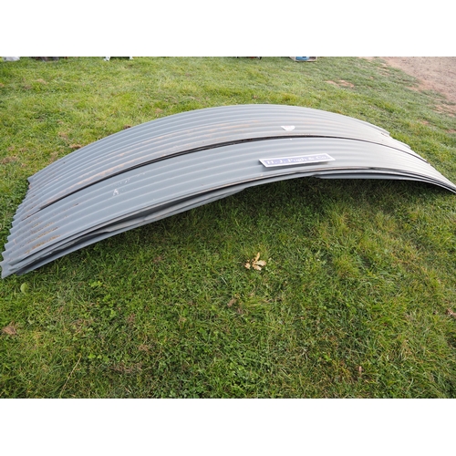 867 - 6 - Curved corrugated roofing sheets