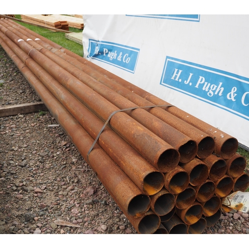 1346 - Steel tubes 8.0m x 100 dia. - 8