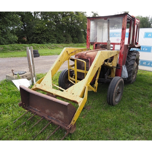 1641 - Massey Ferguson 35 tractor with loader, runs and drives HUE 911