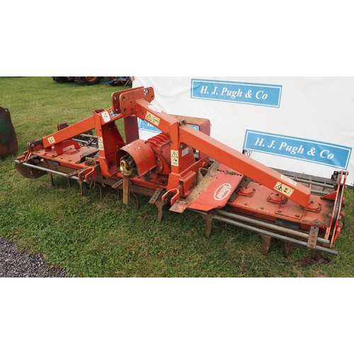 1729 - Vicon 3m power harrow and packer. C/w manual