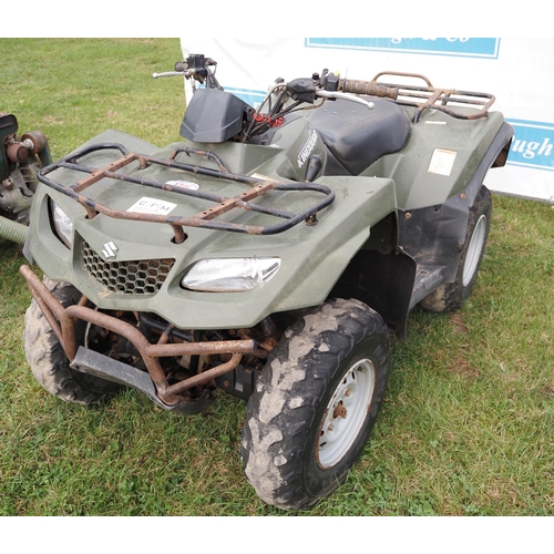 1738 - Suzuki Kingquad 400 FS 4x4, 2009. Key in office