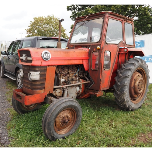 1756 - Massey Ferguson 165 tractor. Showing 2787 hours. Runs and drives