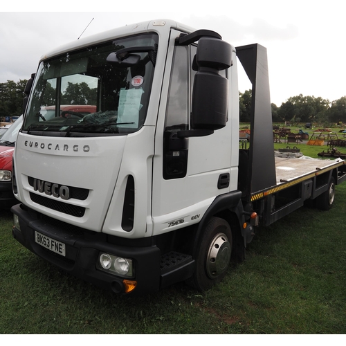 1760 - Iveco Cargo 75E15 2013 Recovery truck. MOT May 2023. Reg. BK63 FNE
Drives perfect with no faults.