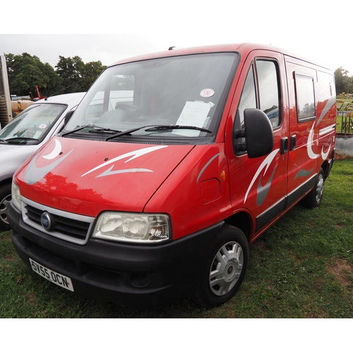 1761 - Fiat Ducato Camper, 2005. Runs and drives. Water tank. MOT January 2023. Reg. SV55 OCN
In very good ... 