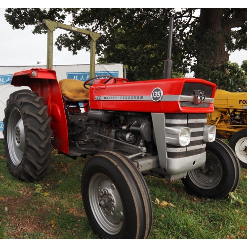 1788A - Massey Ferguson 135 tractor. Runs and drives, fitted with good tyres, roll frame and pickup hitch. R... 