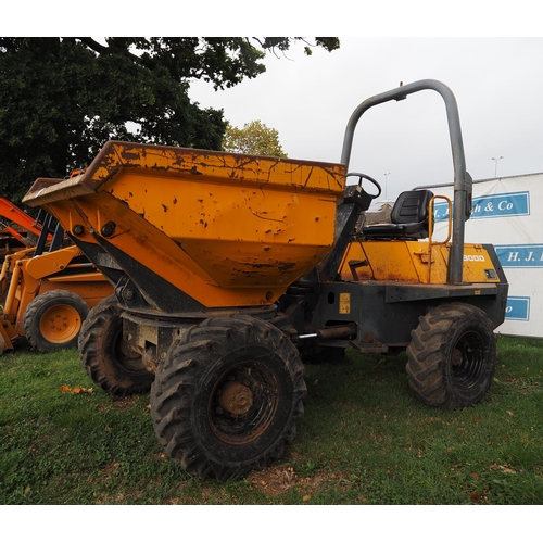 1790 - Benford PS3000 swivel dumper, runs and drives