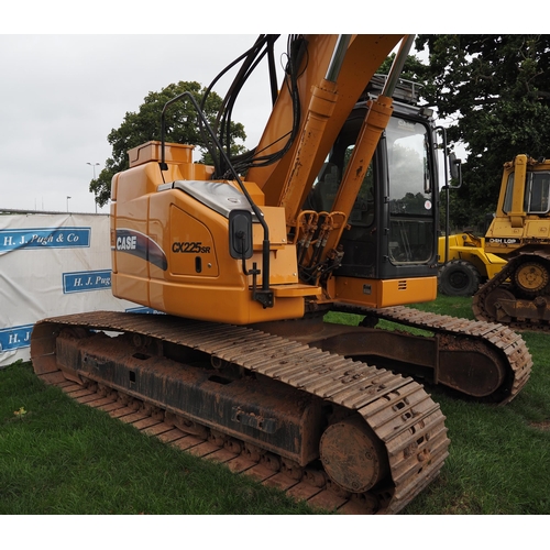 1796 - Case CX225 SR Excavator. In good working order. 2006. C/w 3 buckets. SN. DC22U0210. Key in office