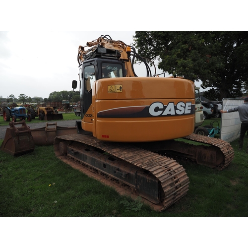 1796 - Case CX225 SR Excavator. In good working order. 2006. C/w 3 buckets. SN. DC22U0210. Key in office