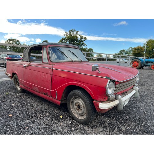 319 - Triumph Herald, 1963. Garage stored for 20 years. Reg. AAB 213A. No docs.