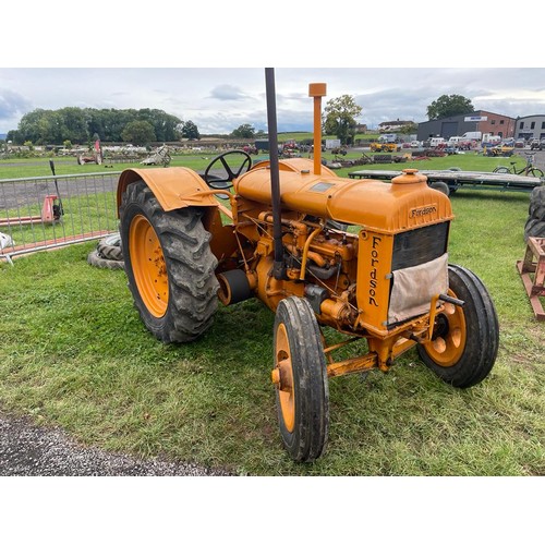 1826 - Fordson Standard N tractor, orange. Runs