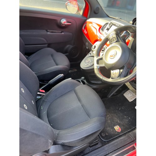 322 - Fiat Arbarth 595S 3 door hatch back. 2017. Petrol 1368cc. Runs and drives. Marked as Stolen/recovere... 