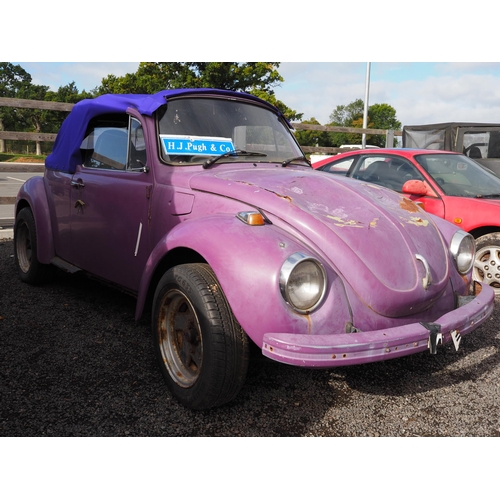 327 - Volkswagen Beetle 1303 convertible car. Was running 6-7 years ago and has been stored ever since. St... 