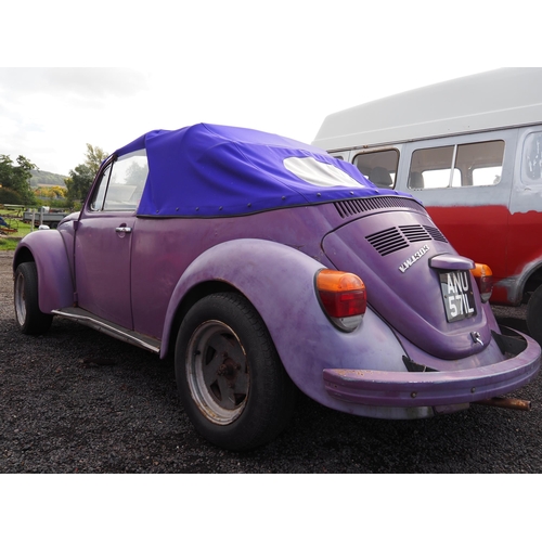 327 - Volkswagen Beetle 1303 convertible car. Was running 6-7 years ago and has been stored ever since. St... 