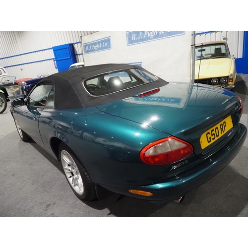 331 - Jaguar XK8 V8 auto convertible car, 3996cc, 1998. Drove to Saleroom. Number plate on the car is not ... 