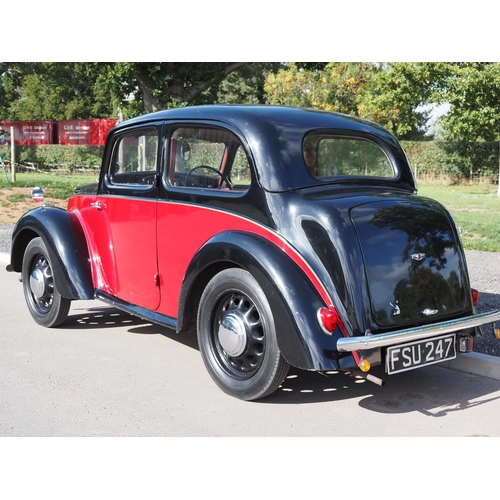 334 - Morris 8 2 door saloon. 1939. 795cc. Runs but needs attention. Chassis No. SEE19416. Reg. FSU 247