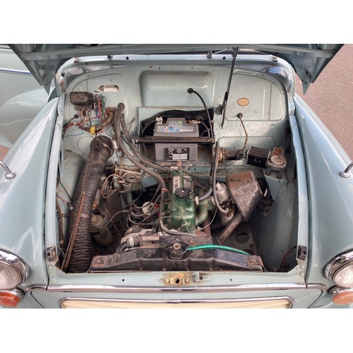 335 - Morris Minor 1000 2 door saloon. 1965. Runs and drives. This car went through a full body restoratio... 