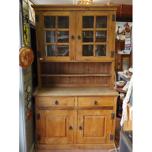 1 - Pine dresser 4 doors 2 drawers 48