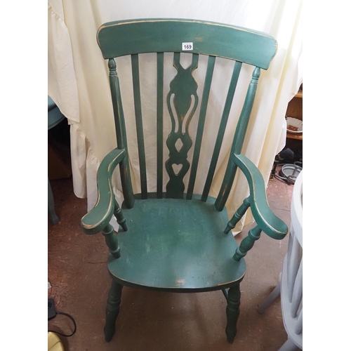 169 - Painted carver chair