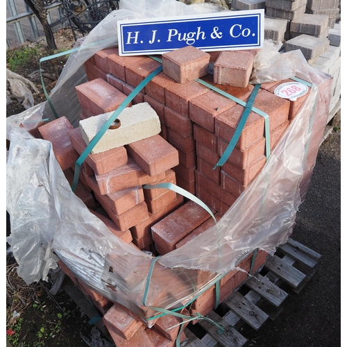 268 - Part pack of red pavers