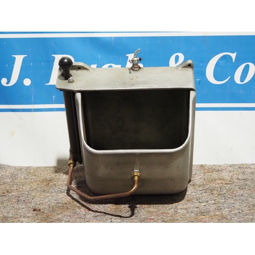 195 - Vintage metal garage car parts washer