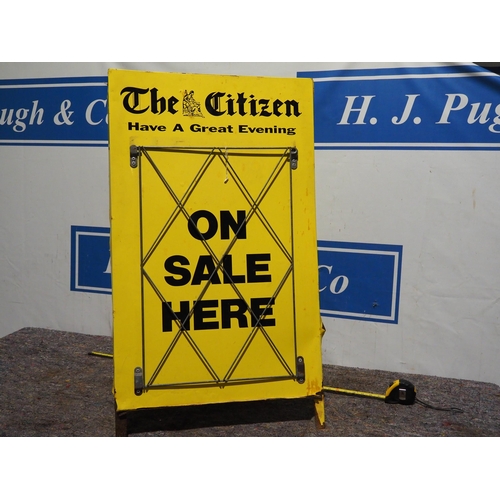 197 - Double sided advertising sign- The Citizen