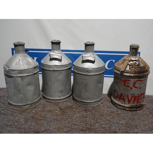 203 - 4- 5 Gallon petrol cans