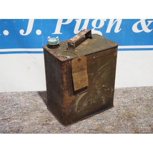 234 - 2 Gallon petrol can Shell Aviation