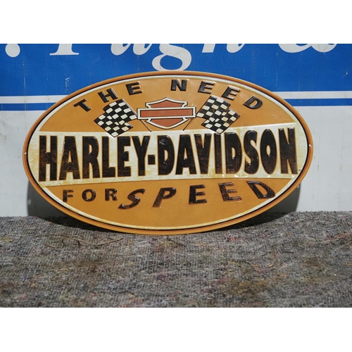 237 - Tin sign- Harley Davidson