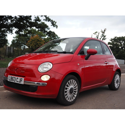 338 - Fiat 500 Lounge S-A 1242cc, 2014. Runs and drives, MOT until 17.1.23.  CAT N. Reg LB63 CJF, V5 and k... 