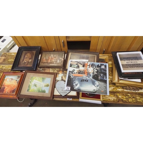 73 - Quantity of assorted framed prints