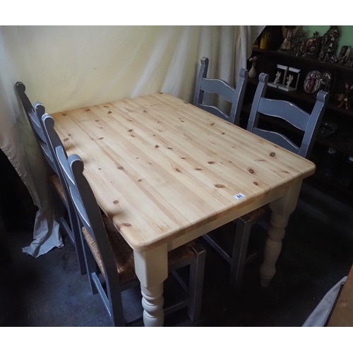 86 - Pine kitchen table 48