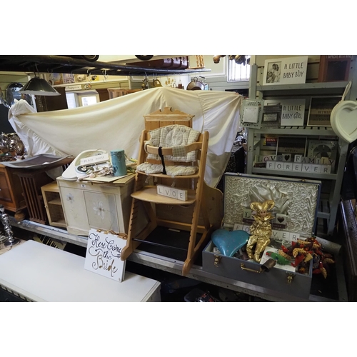 97 - Highchair, bride and baby accessories etc.