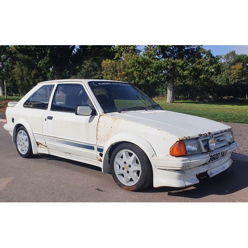 321 - Ford Escort mk3 Series 1 RS Turbo. 1985. This car has been off the road since the late 90s. The prev... 