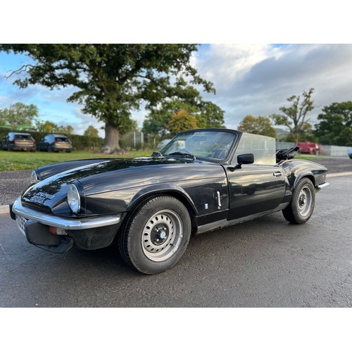 341 - Triumph Spitfire 1500 convertible. 1977.
1493cc. Imported. Good interior with re-trimmed seats. Runs... 