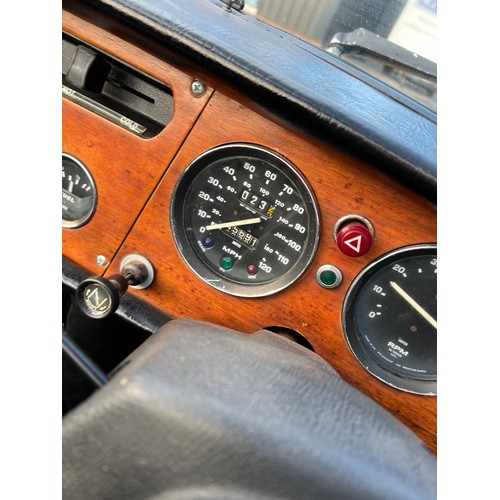 341 - Triumph Spitfire 1500 convertible. 1977.
1493cc. Imported. Good interior with re-trimmed seats. Runs... 