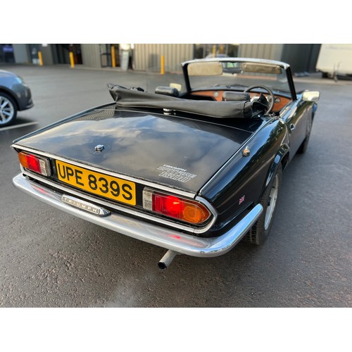 341 - Triumph Spitfire 1500 convertible. 1977.
1493cc. Imported. Good interior with re-trimmed seats. Runs... 