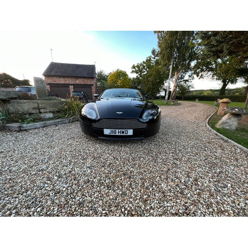 342 - Aston Martin V8 Vantage convertible, 2007. Current MOT. Runs and drives. 49000 miles. Reg on car not... 