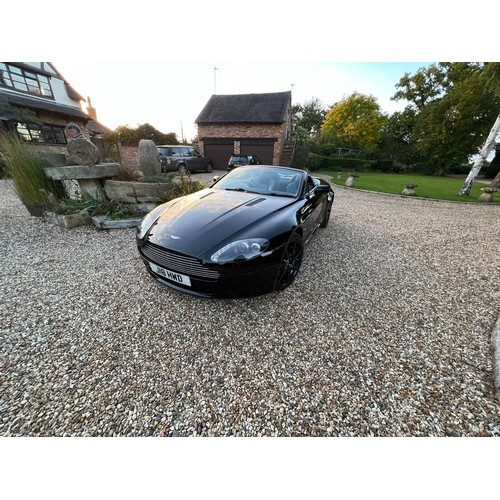 342 - Aston Martin V8 Vantage convertible, 2007. Current MOT. Runs and drives. 49000 miles. Reg on car not... 