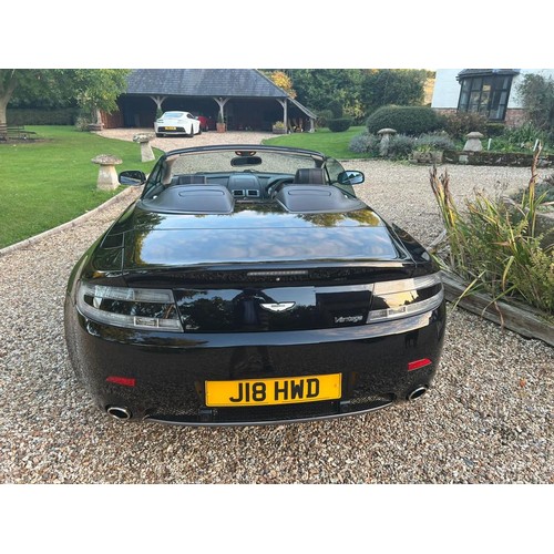 342 - Aston Martin V8 Vantage convertible, 2007. Current MOT. Runs and drives. 49000 miles. Reg on car not... 