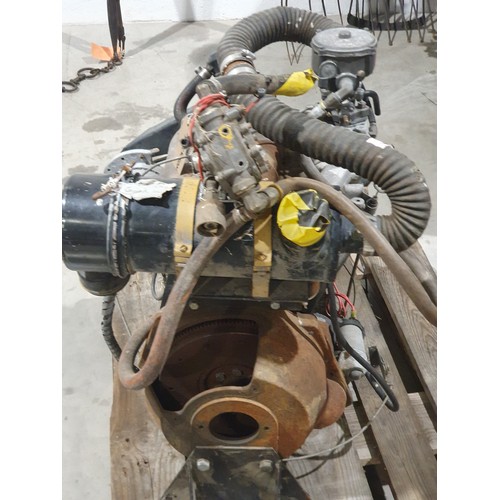 361 - Ford T16 crossflow engine, block no. 711M6015BA, recently used on a boat.