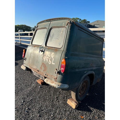 374 - Ford Anglia van converted into trailer no keys