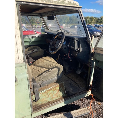 349 - Land Rover Series 3. 1977. Diesel. Barn stored, good restoration project. Reg NEE 55R. V5. Key