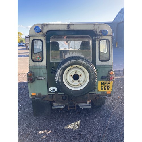 349 - Land Rover Series 3. 1977. Diesel. Barn stored, good restoration project. Reg NEE 55R. V5. Key