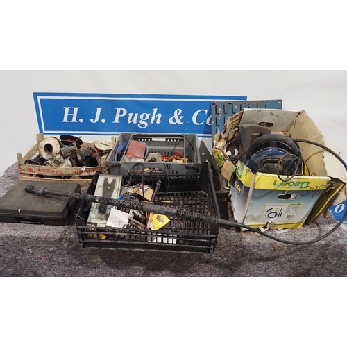 398 - Pressure washer and starter motor case etc.