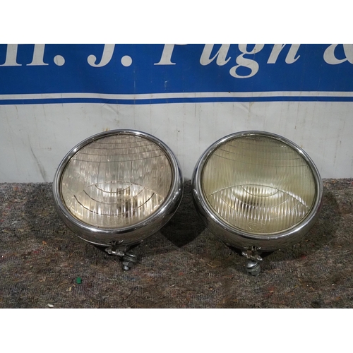 403 - Stainless pair headlamps