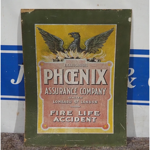 419 - Cardboard sign - Phoenix Assurance Company 25