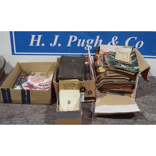 421 - Quantity of assorted motoring literature to include AA members handbook