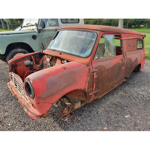 350 - Morris Mini van Mk1, 1962. LHD, Canadian import. Comes with a NOVA. Vin no. M-AV4L-108068